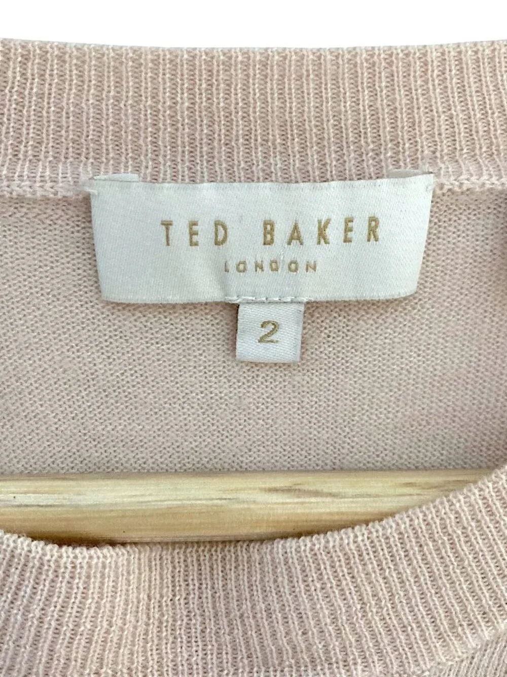 Ted Baker London Fairia Wool Silk Cashmere Studded Pullover Sweater Size S